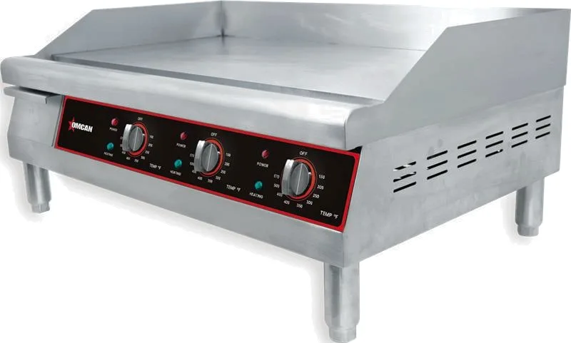 30″ Countertop Stainless Steel Electric Griddle