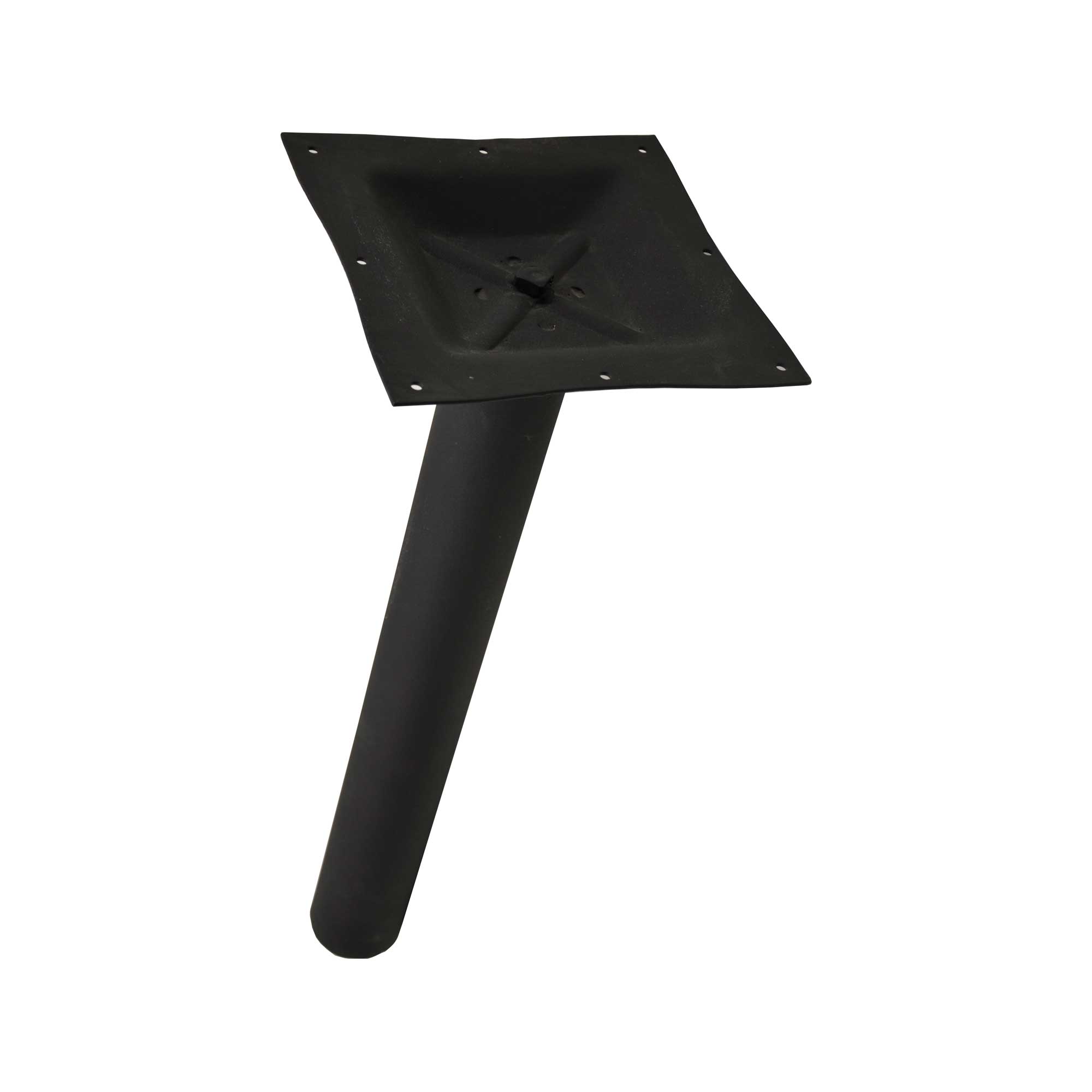 4.5″ Diameter Black Column with Square Top Spider for Bar Height Table