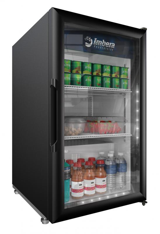 Imbera 21″ One Glass Swing Door Refrigerator with 5 cu.ft. capacity, Black