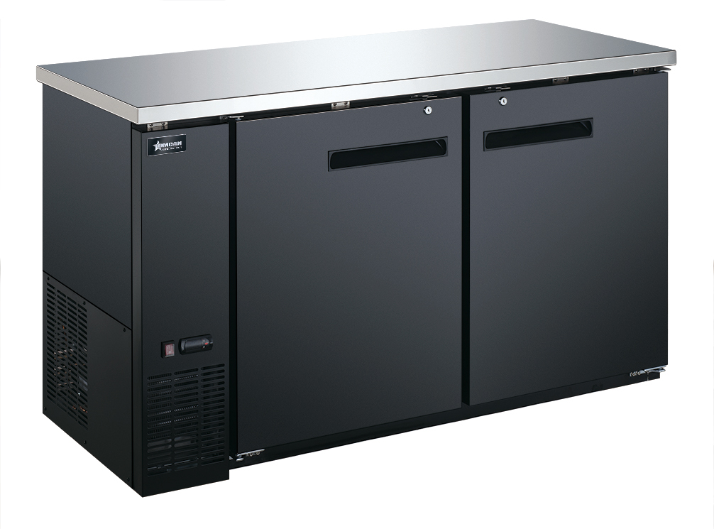 61" Solid 2-Door Bottle Cooler, 15.8 cu.ft. (446 L)