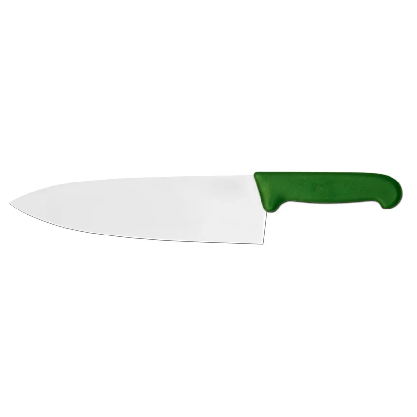 10″ Medium Cook Knife with Green Super Fiber Handle
