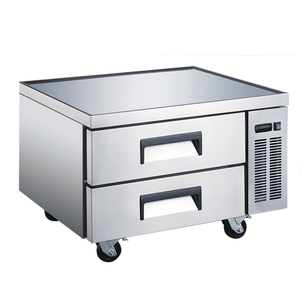 36″ Stainless Steel Refrigerated Chef Base with 2 Drawers – 161L (6 cu.ft.) Capacity – 110V, 1/6 HP