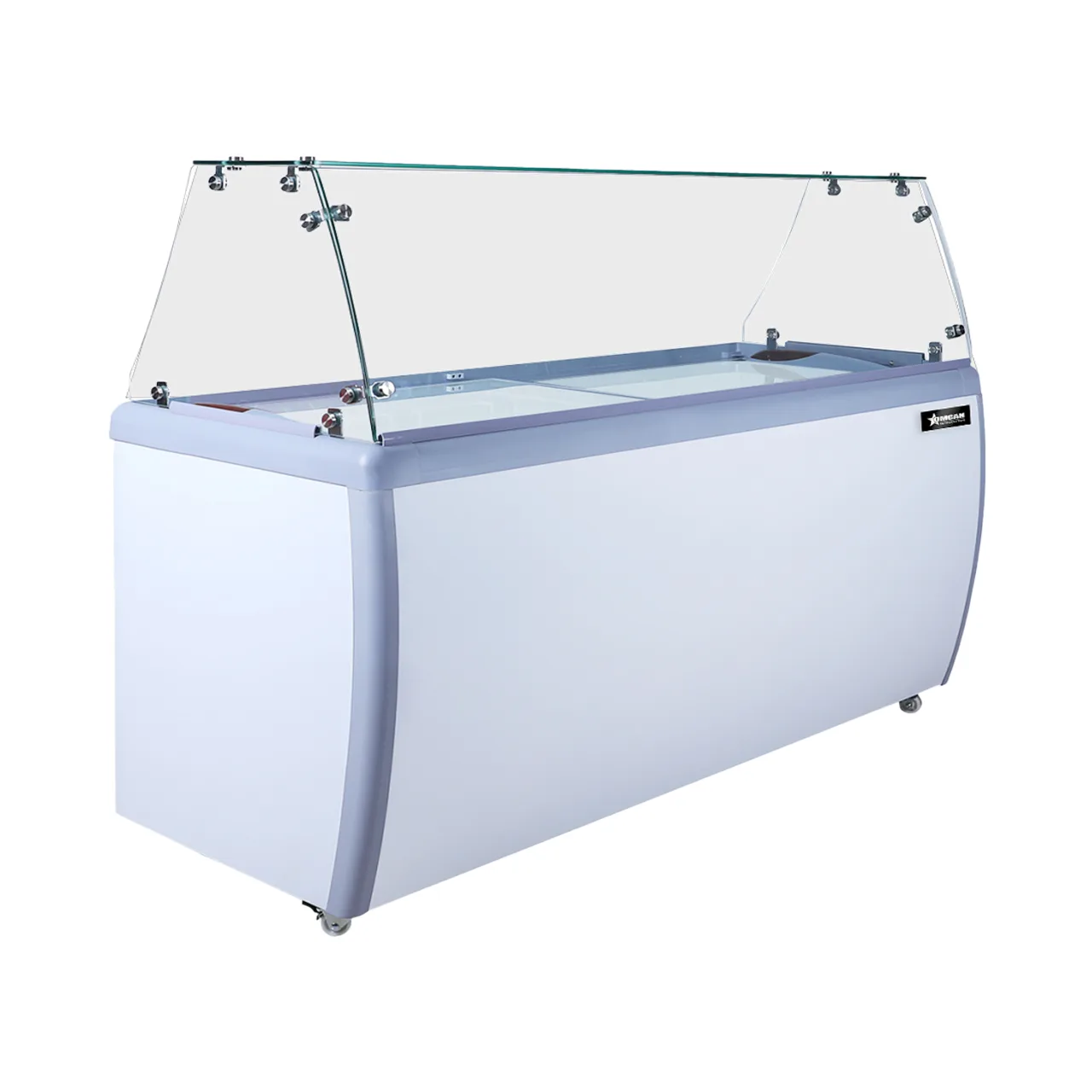71″ 12+10 Tubs Capacity Ice Cream Dipping Freezer – 110 V/60 Hz/1 Ph (WITHOUT SNEEZE GUARD)