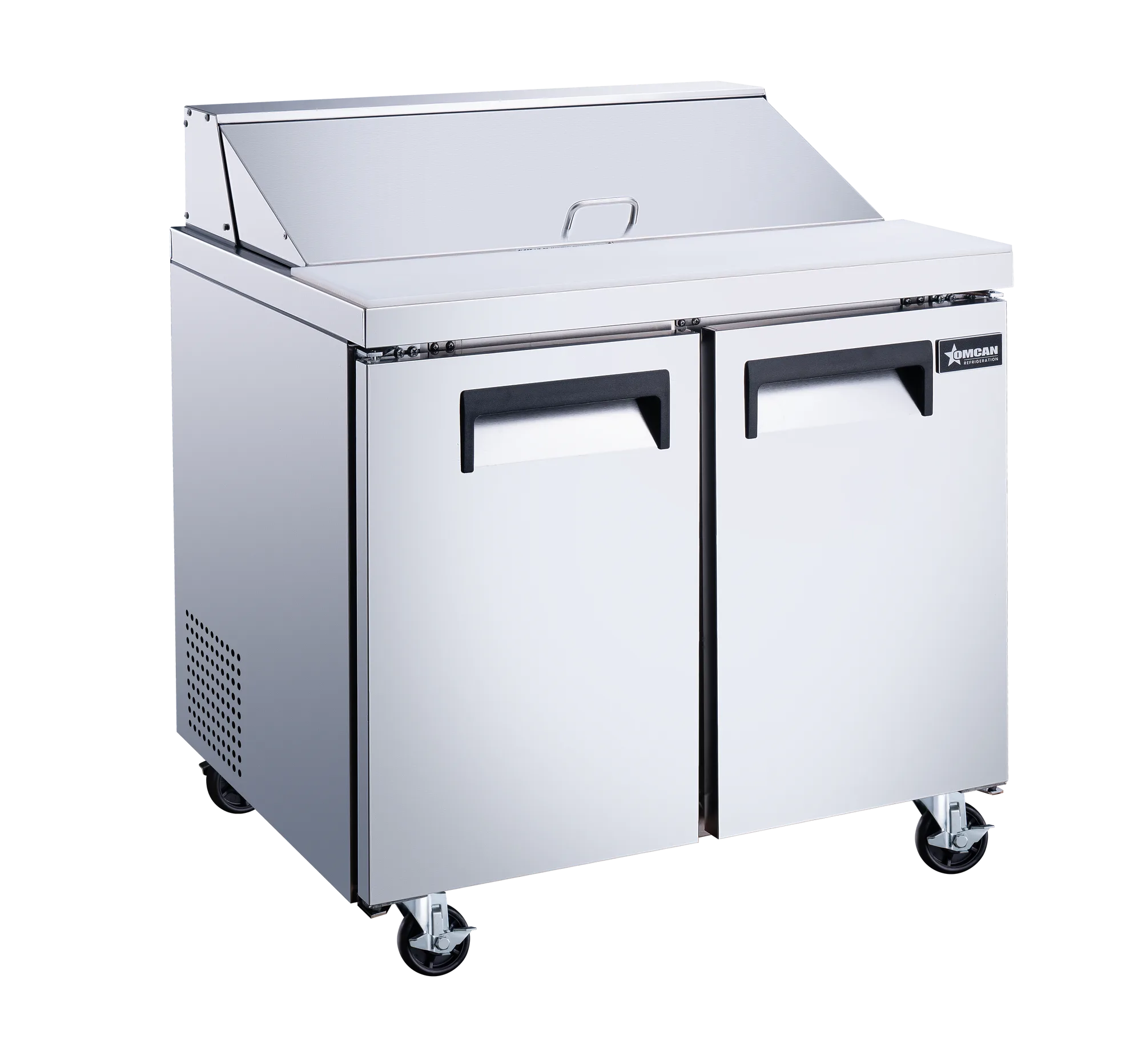 36″ Two (2) Door Refrigerated Prep Table, 9 cu. ft. (255 L), Stainless Steel
