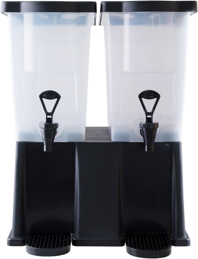 2 x 12 Qt. Double Tank Juice Beverage Dispenser Rectangular – NSF