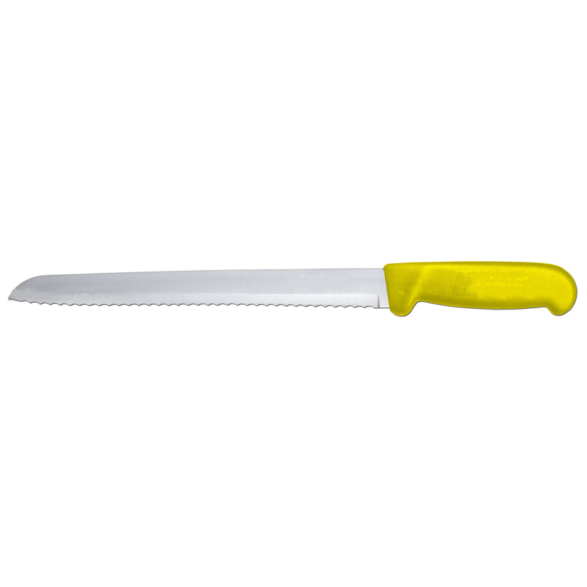 8-inch Slicer Narrow Blade Knife with Yellow Polypropylene Handle