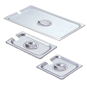 Slotted Stainless Steel Steam Table Pan Covers