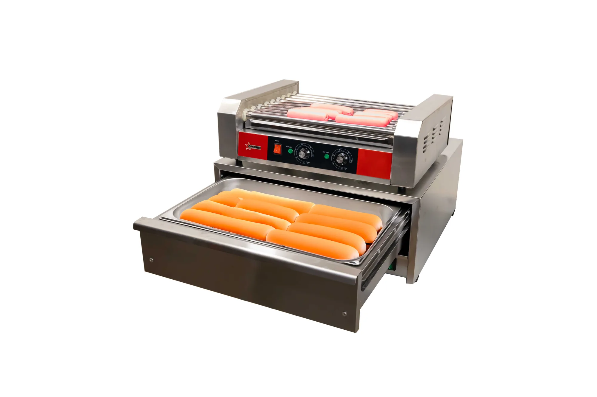 24 Hot Dog Roller Grill with 9 Rollers – 120 V, 1170 W