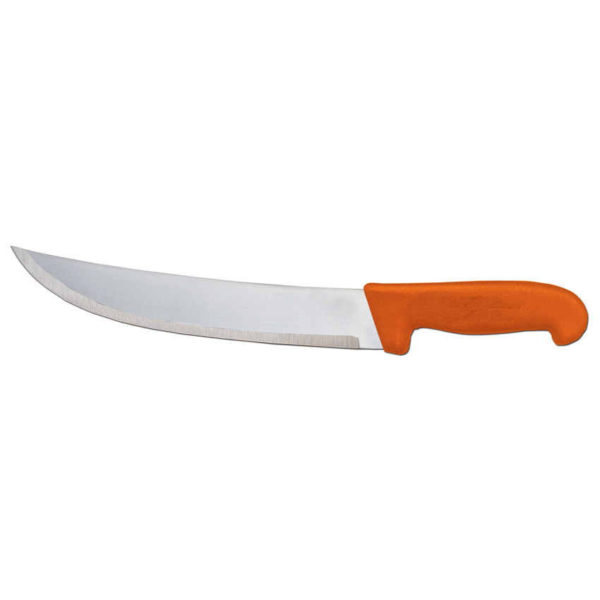 10-inch Steak Knife with Orange Polypropylene Handle