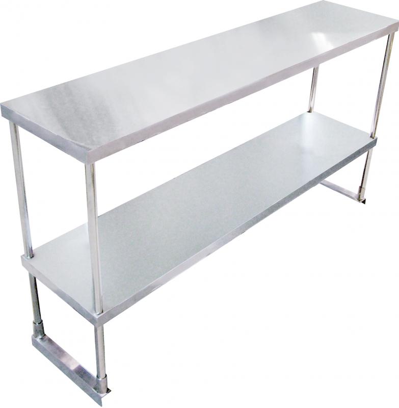 72-inch Stainless Steel Double Deck Overshelf