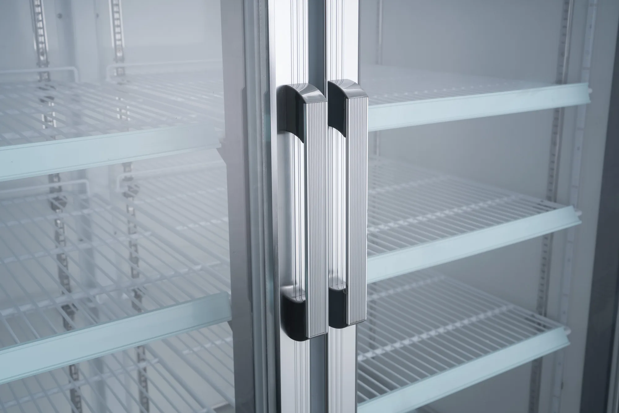 53″ Two (2) Glass Door Display Refrigerator, Swing Door, 45 cu. ft. (1270 L), White