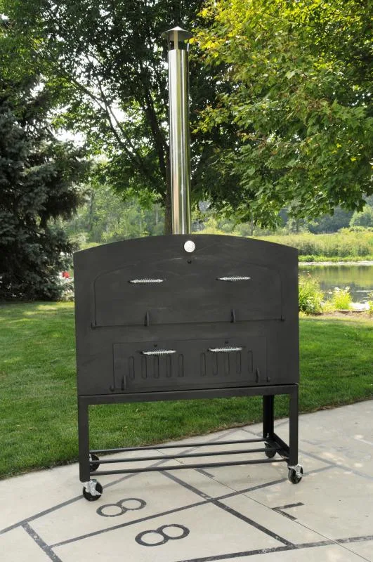 46″ Outdoor Wood Burning Oven with Stainless Steel Oven Shelf