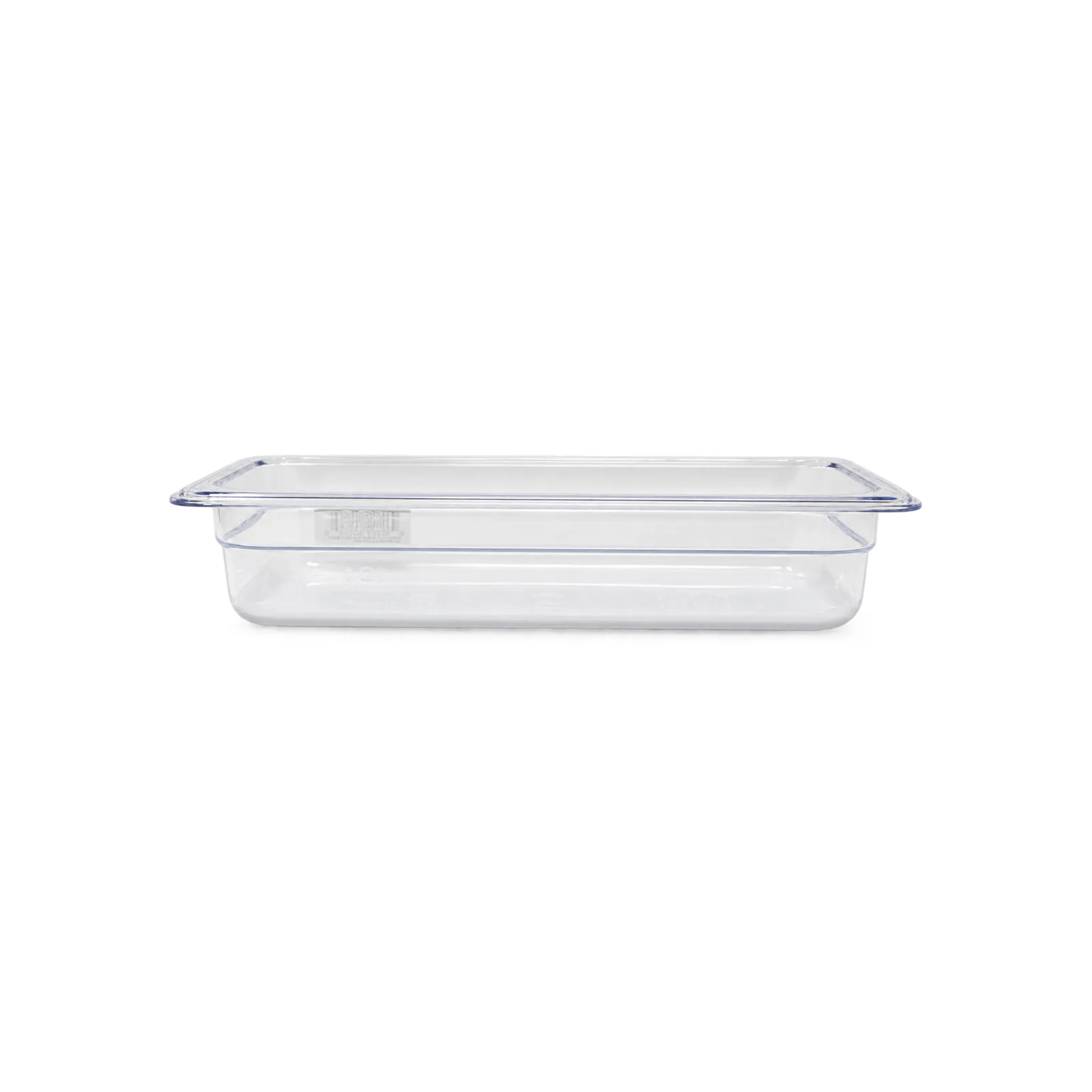 GN 1/3 Third-size Polycarbonate Clear Food Pan, 2 1/2″ Deep