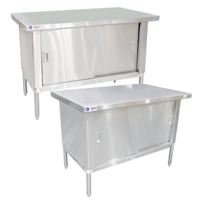 Worktables with Cabinets