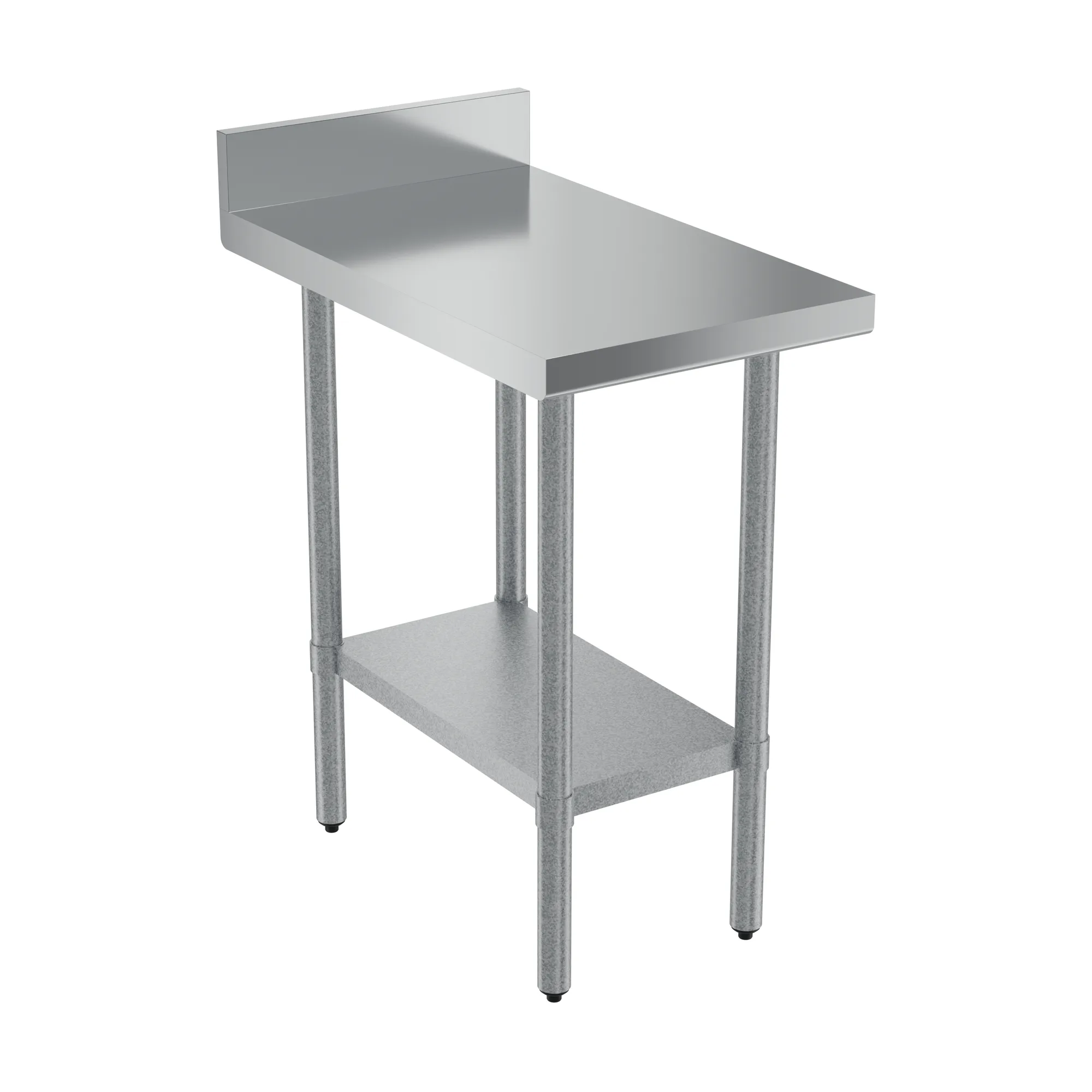 30″ x 18″ 18 Gauge 430 Equipment Filler Table with 4″ Backsplash