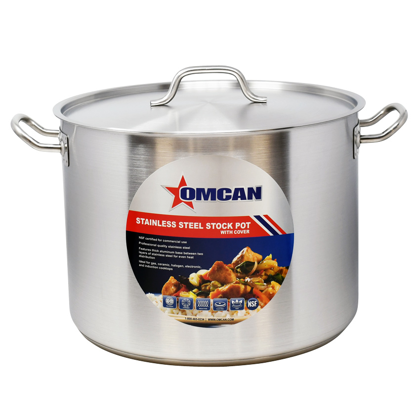 40 QT Stainless Steel Stock Pot with Cover