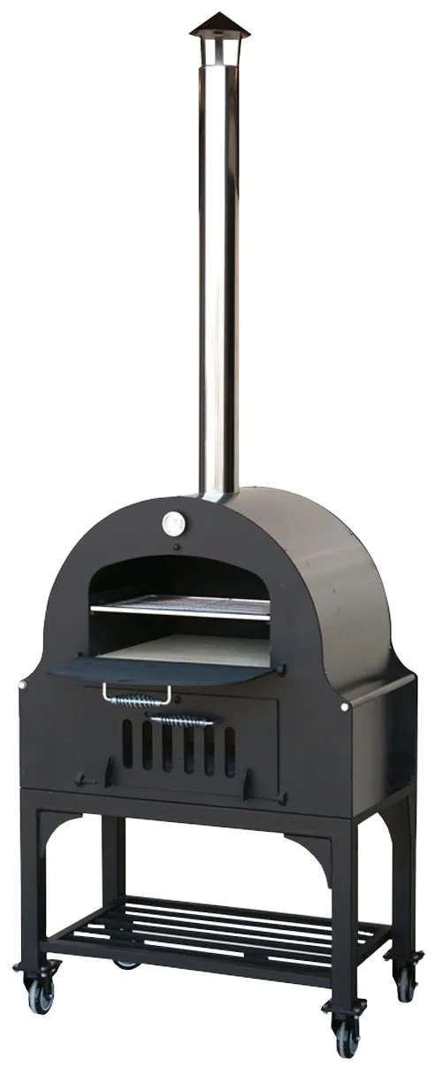 34″ Outdoor Wood Burning Oven with Stainless Steel Oven Shelf