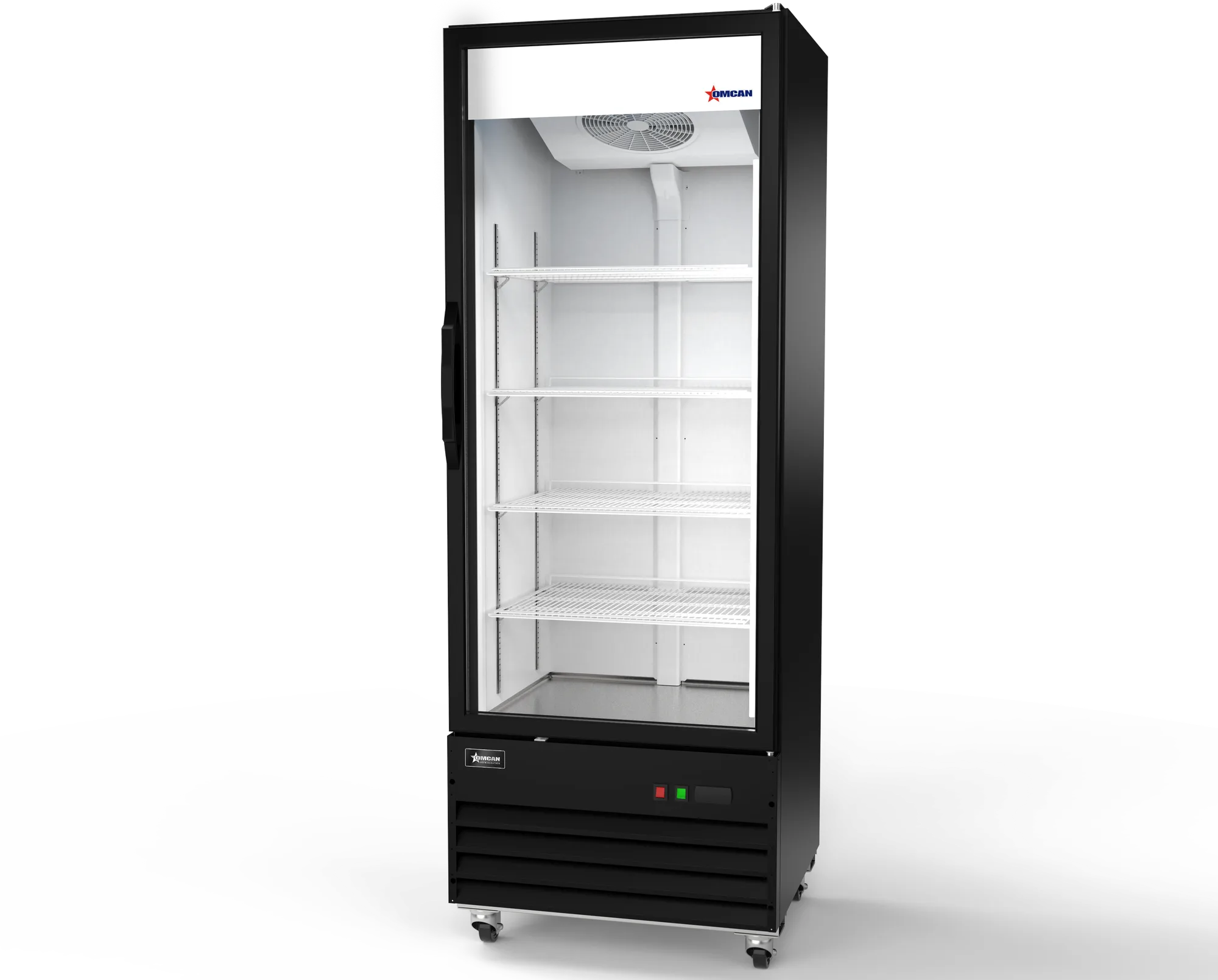 30″ One (1) Glass Door Display Refrigerator, 16.3 cu. ft. (461 L), Black