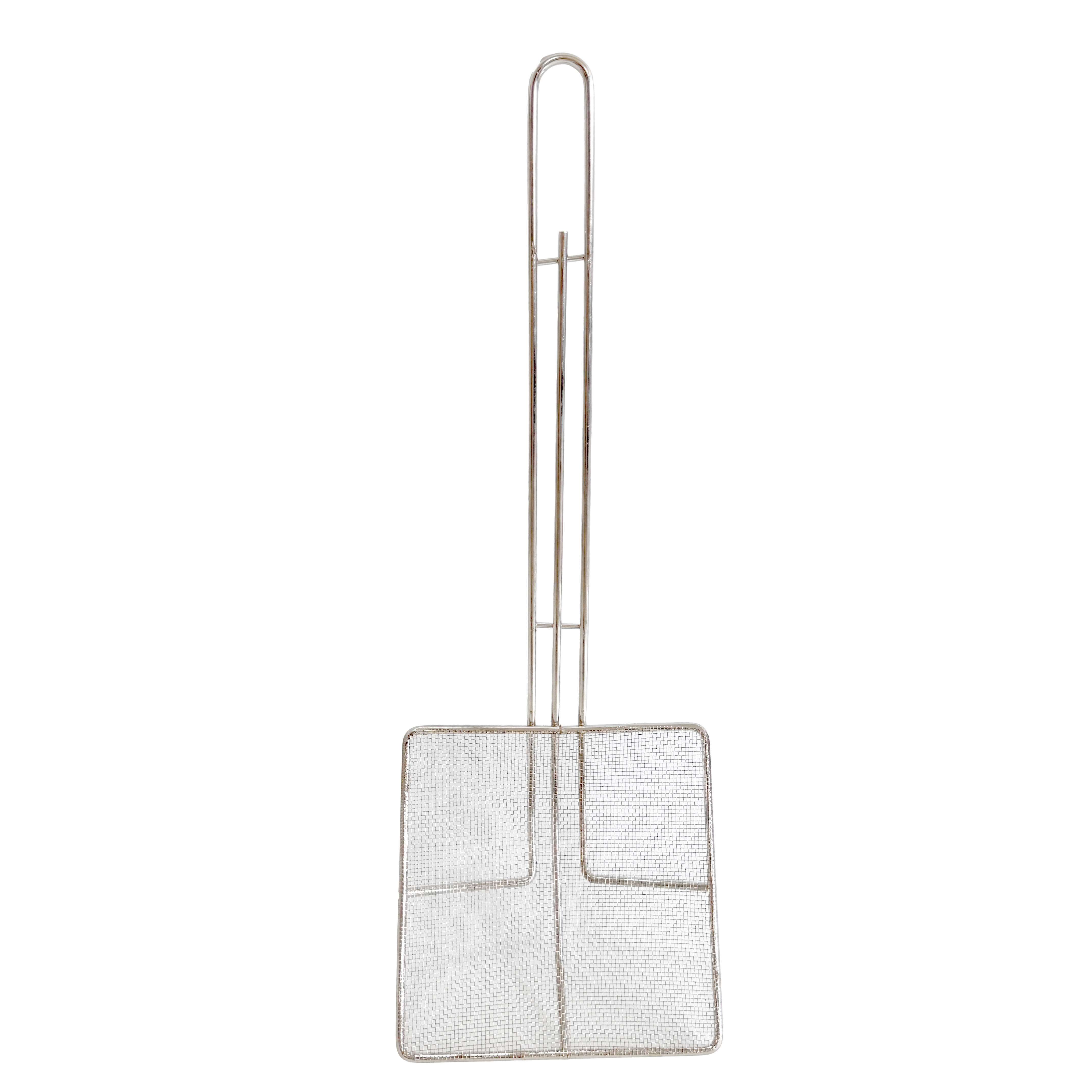 6.75" Square Wire Mesh Skimmer with 12.5″ Nickle Plated Handle