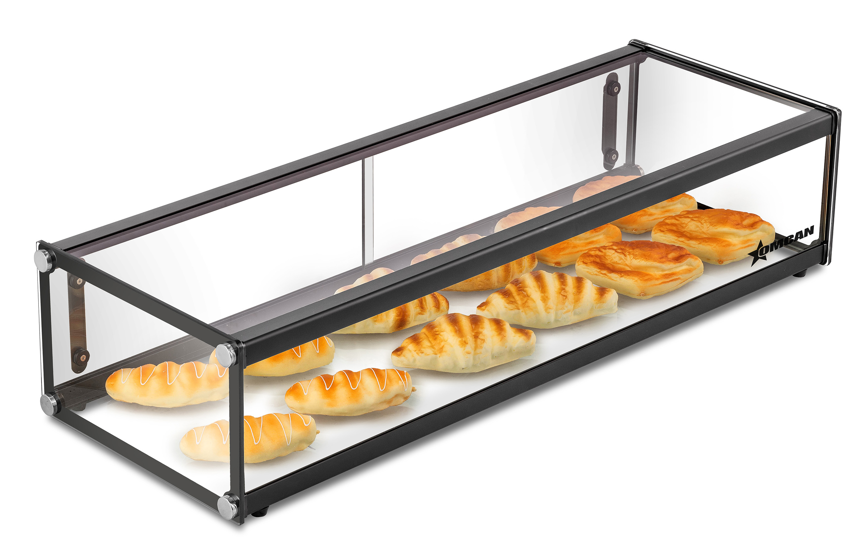36" Countertop Food Display Case with Square Front Glass and 48 L capacity