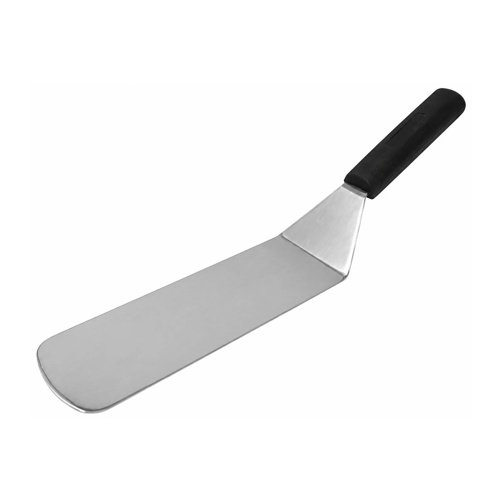 10″ Stainless Steel Spatula With Black Handle