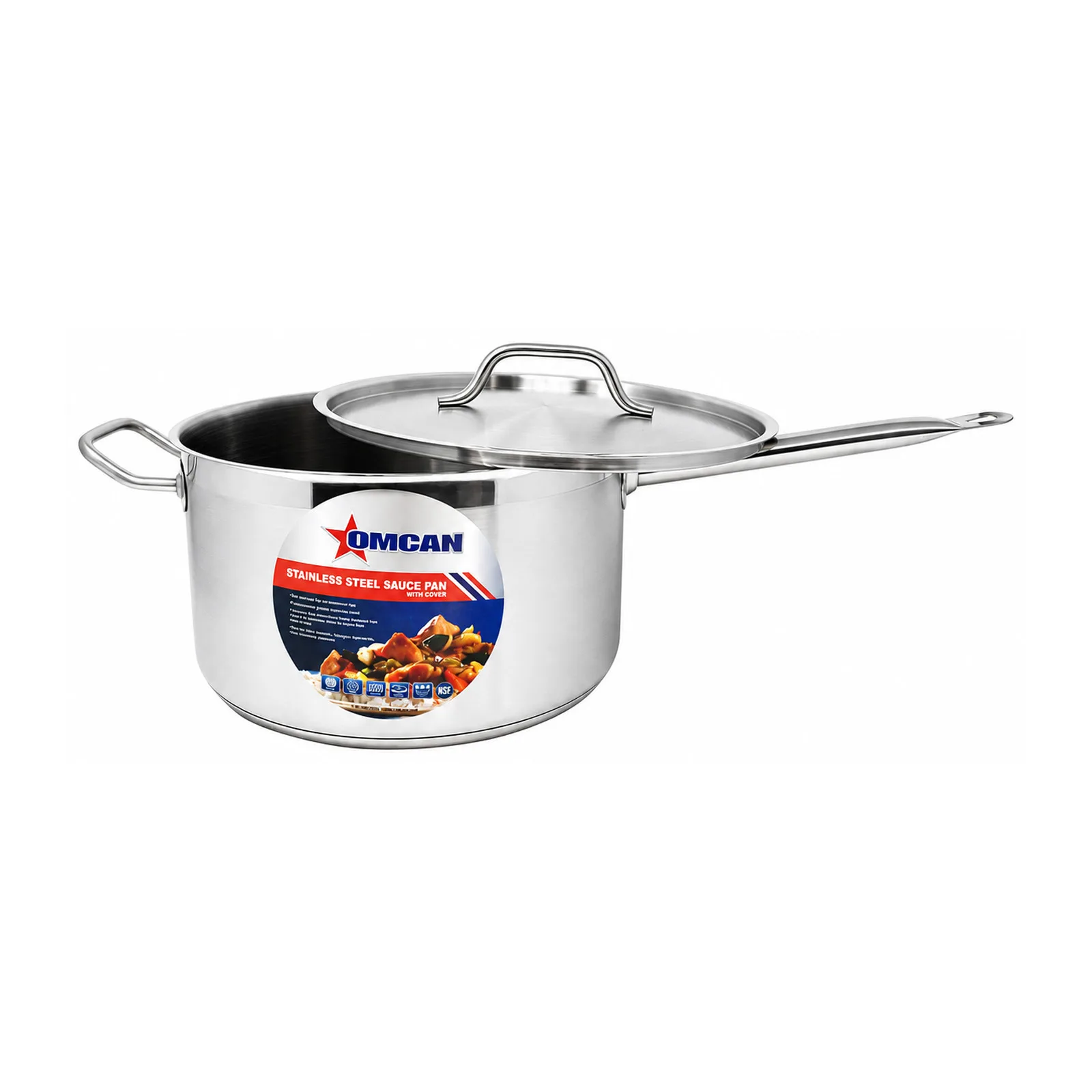 10 qt Stainless Steel Sauce Pan with Lid and Handle