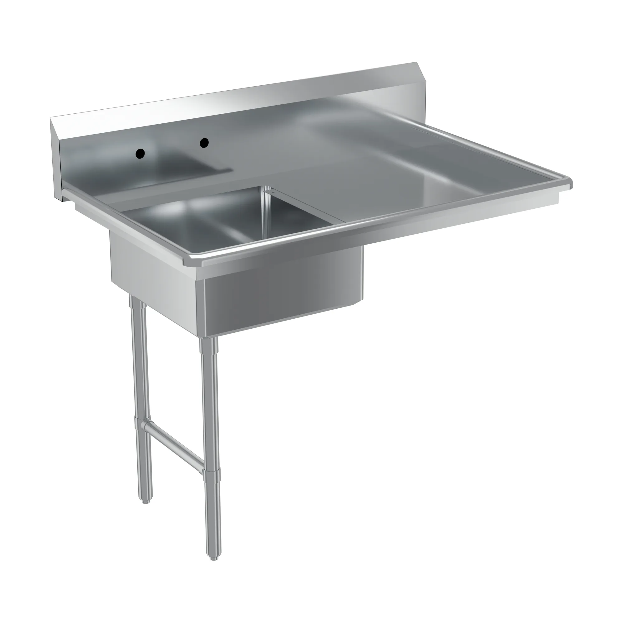 48″ Left Side Under Counter Dish Table