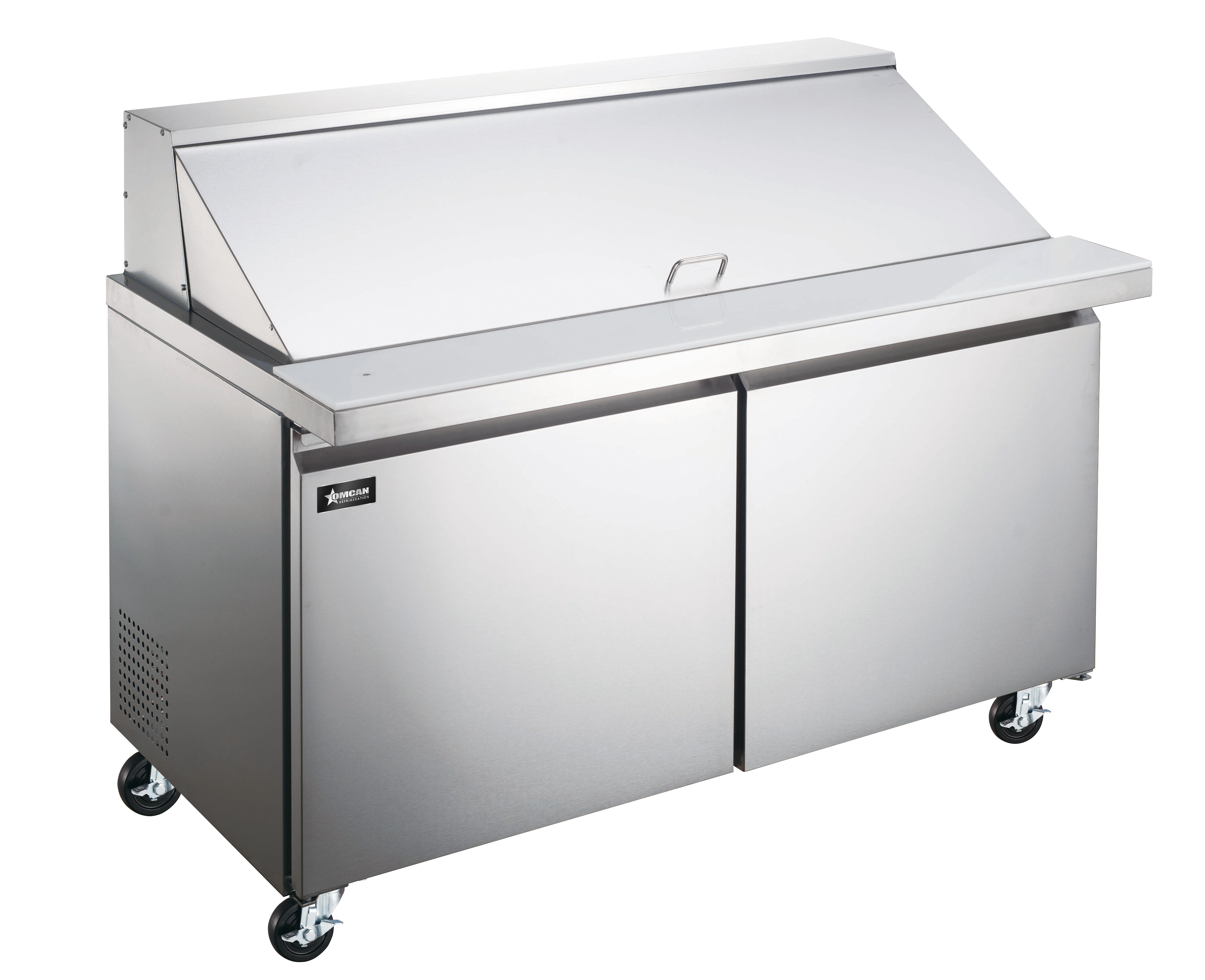 47″ Mega Top Refrigerated Prep Table, 2 Doors, Stainless Steel, 9.5 cu.ft. (269 L) Capacity – 115V, 1/4 HP