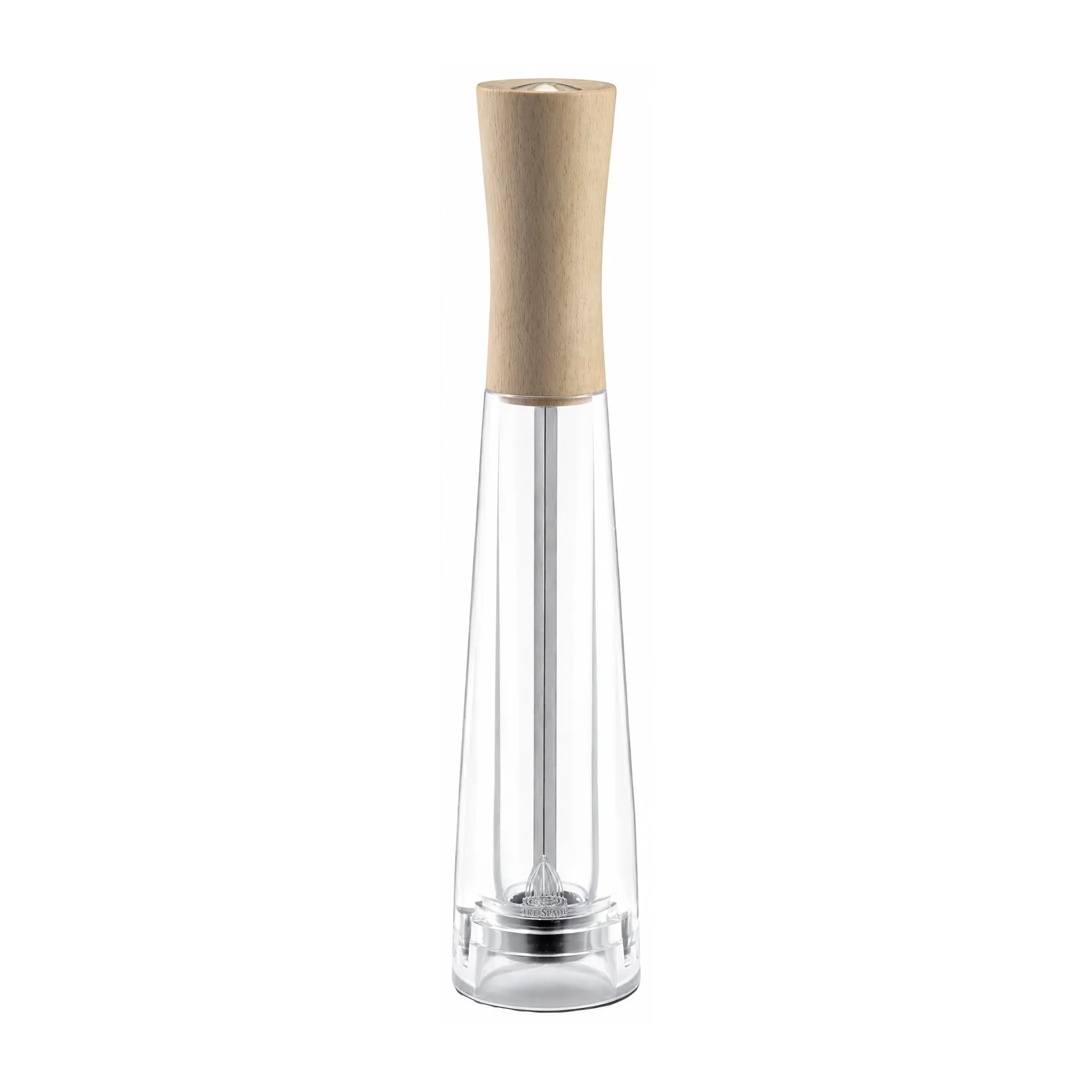 Tosca Series – 10″ Pepper Mill Light Beech Wood with Acrylic Resin Base