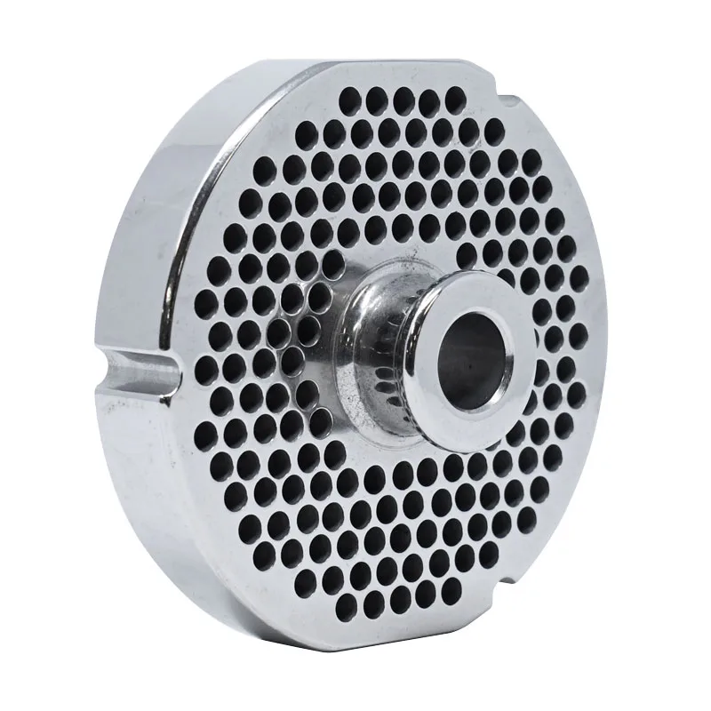 Stainless Steel #52 machine plate with hub 6.4 mm (1/4″) – three notches / two flat sides