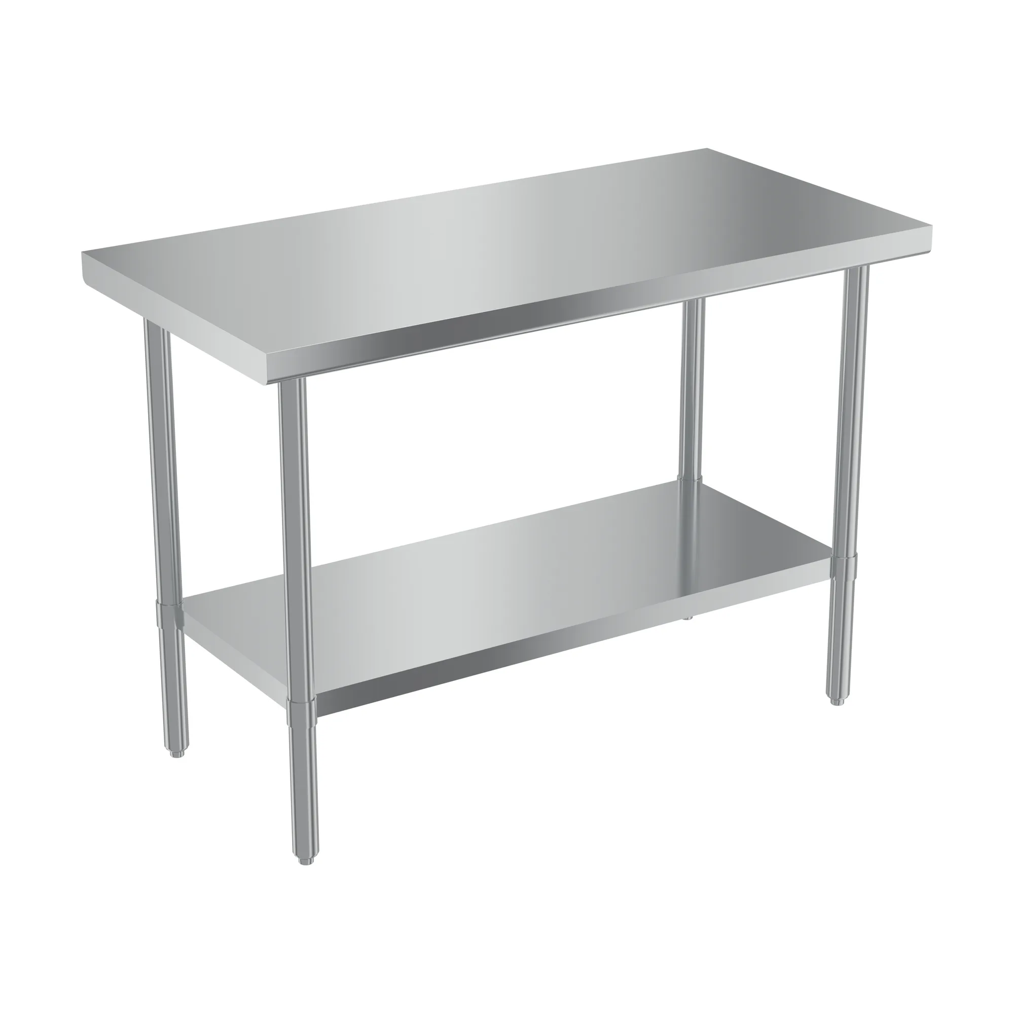 24″ x 48″ 20 Gauge 430 All Stainless Steel Worktable