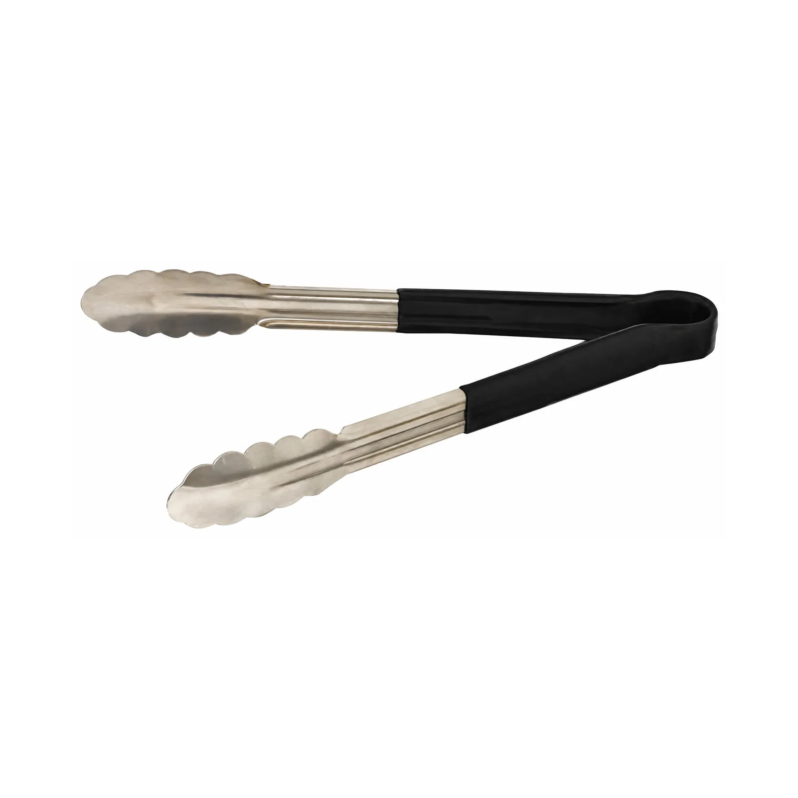 12″ Heavy-Duty Utility Tongs with Black Plastic Handle