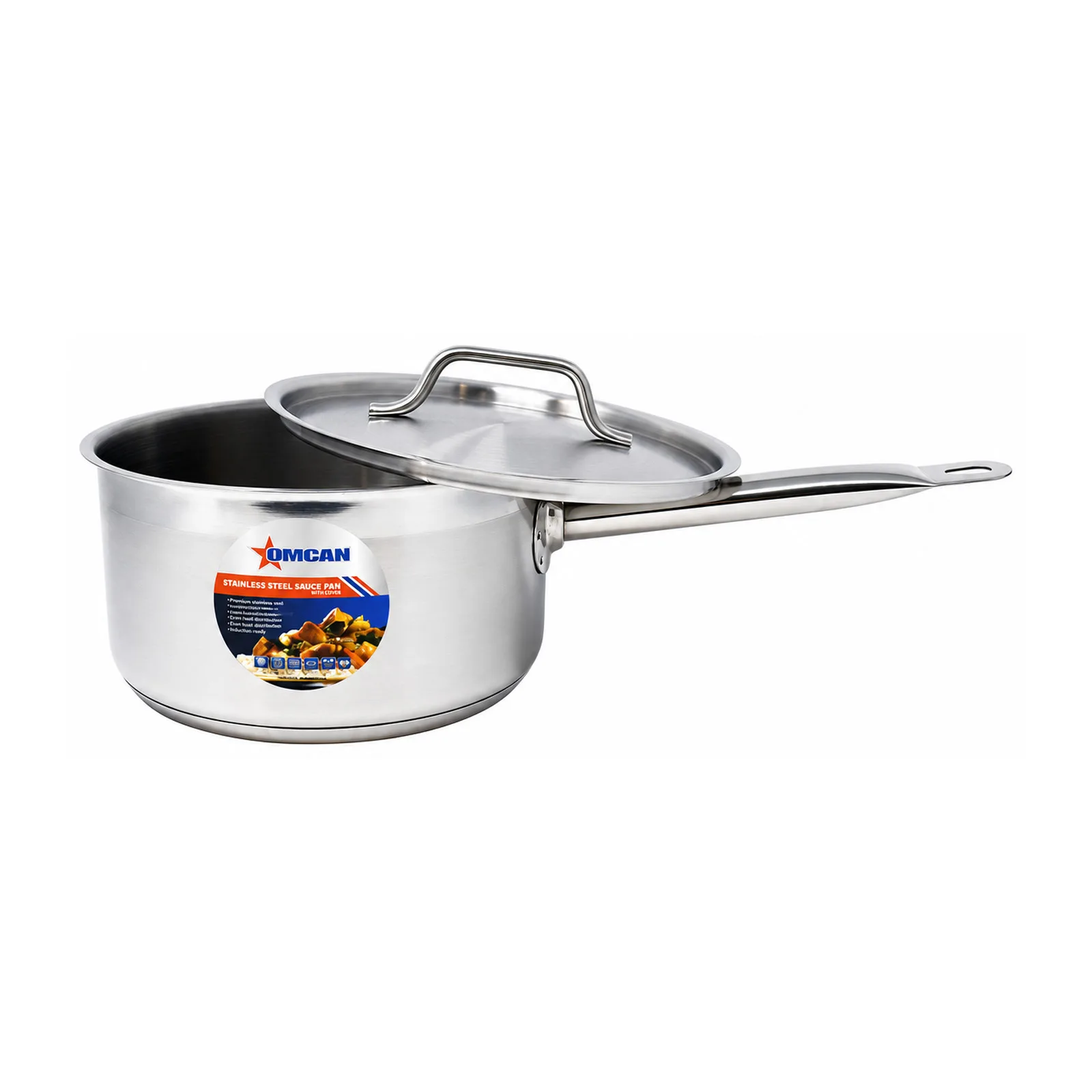 3.5 qt Stainless Steel Sauce Pan with Lid and Handle