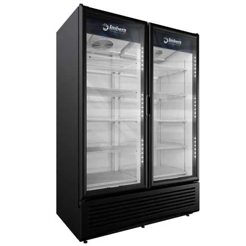 Imbera 54″ Two (2) Glass Door Refrigerator, 41 cu. ft. (1161 L), Black