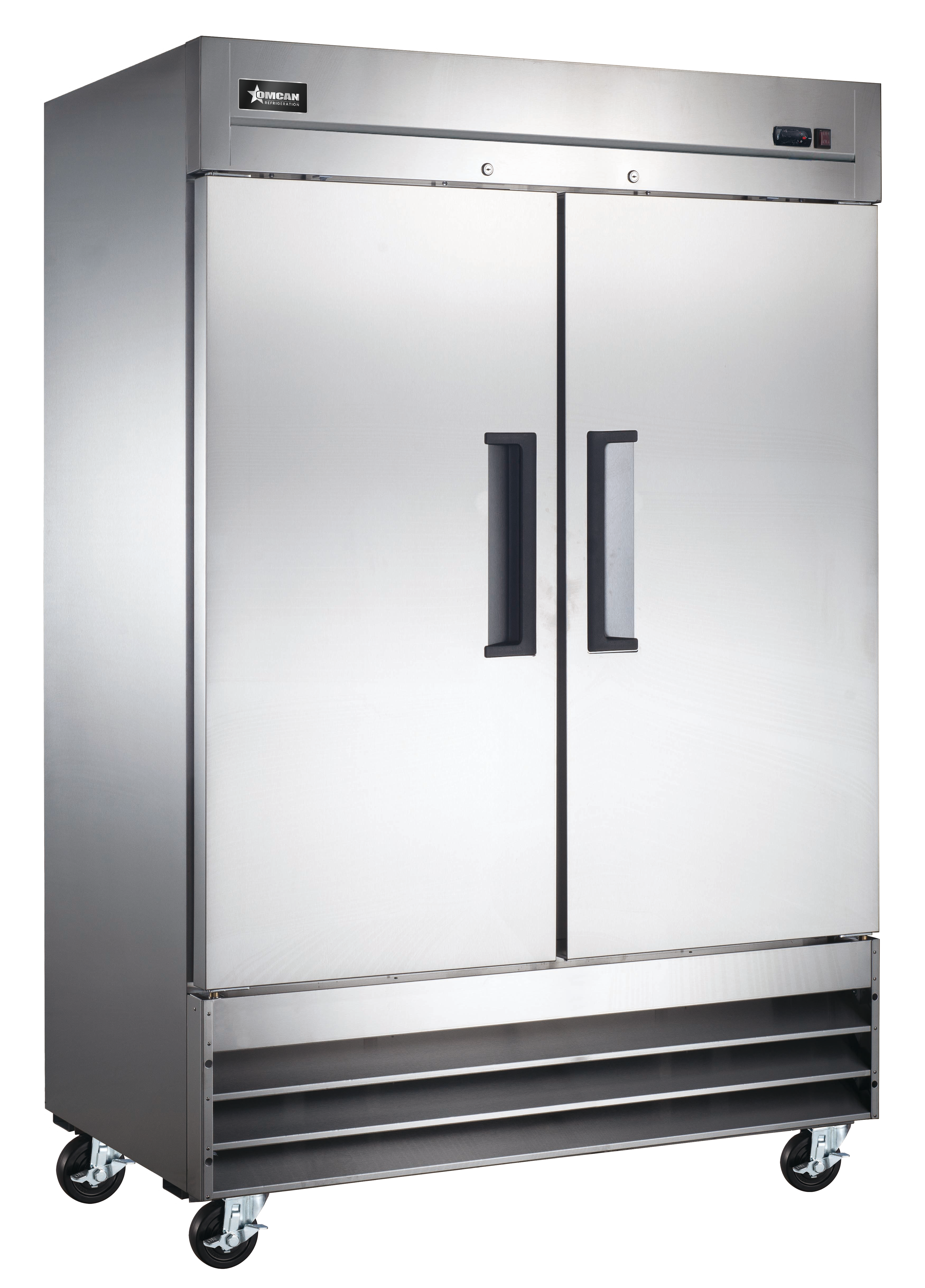 54″ Reach-in Refrigerator, 2 Doors, Stainless Steel, 47 cu.ft. (1330 L) Capacity – 110V, 1/4 HP