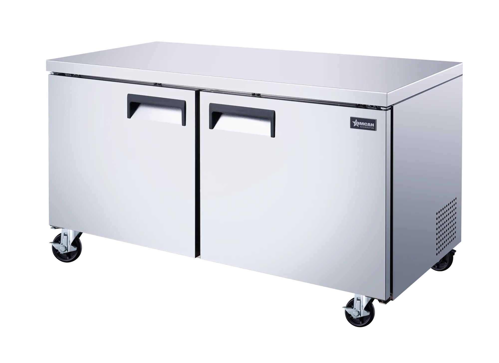 60″ Two (2) Door Undercounter Refrigerator, 15 cu. ft. (425 L), Stainless Steel