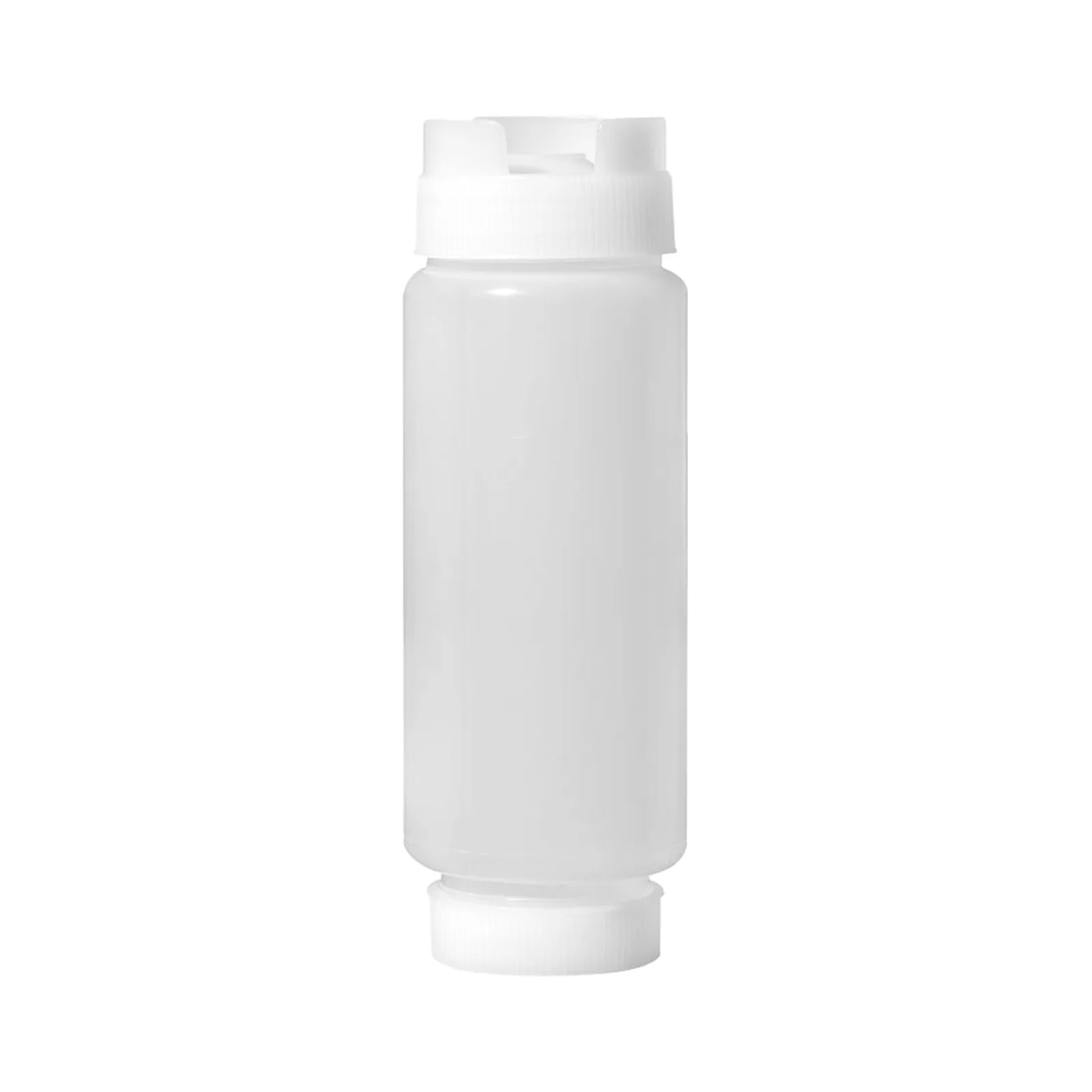 12 oz Clear Dual-way First In First Out Squeeze Bottle NSF