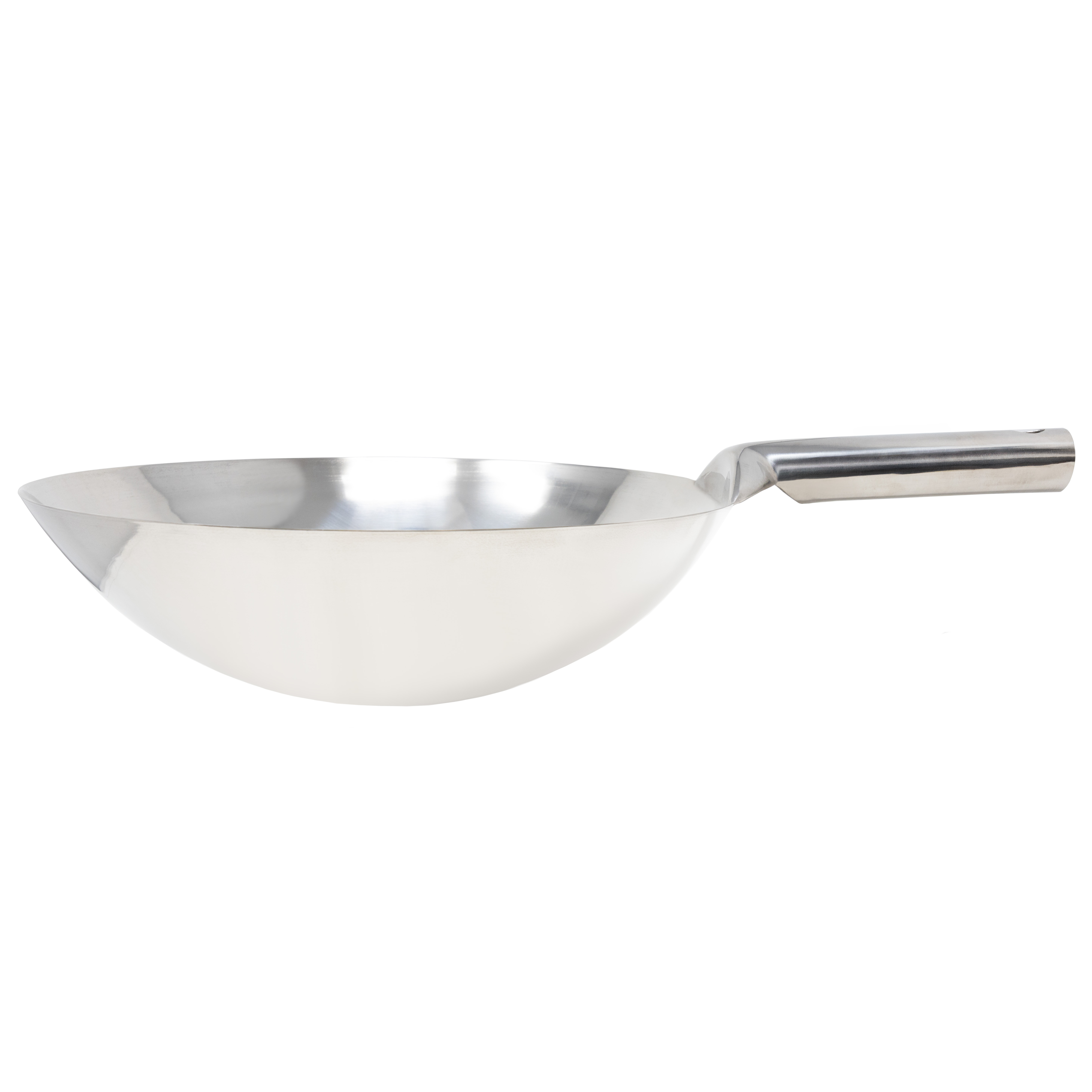 14″ Mandarin Wok Stainless Steel, Welded Joint