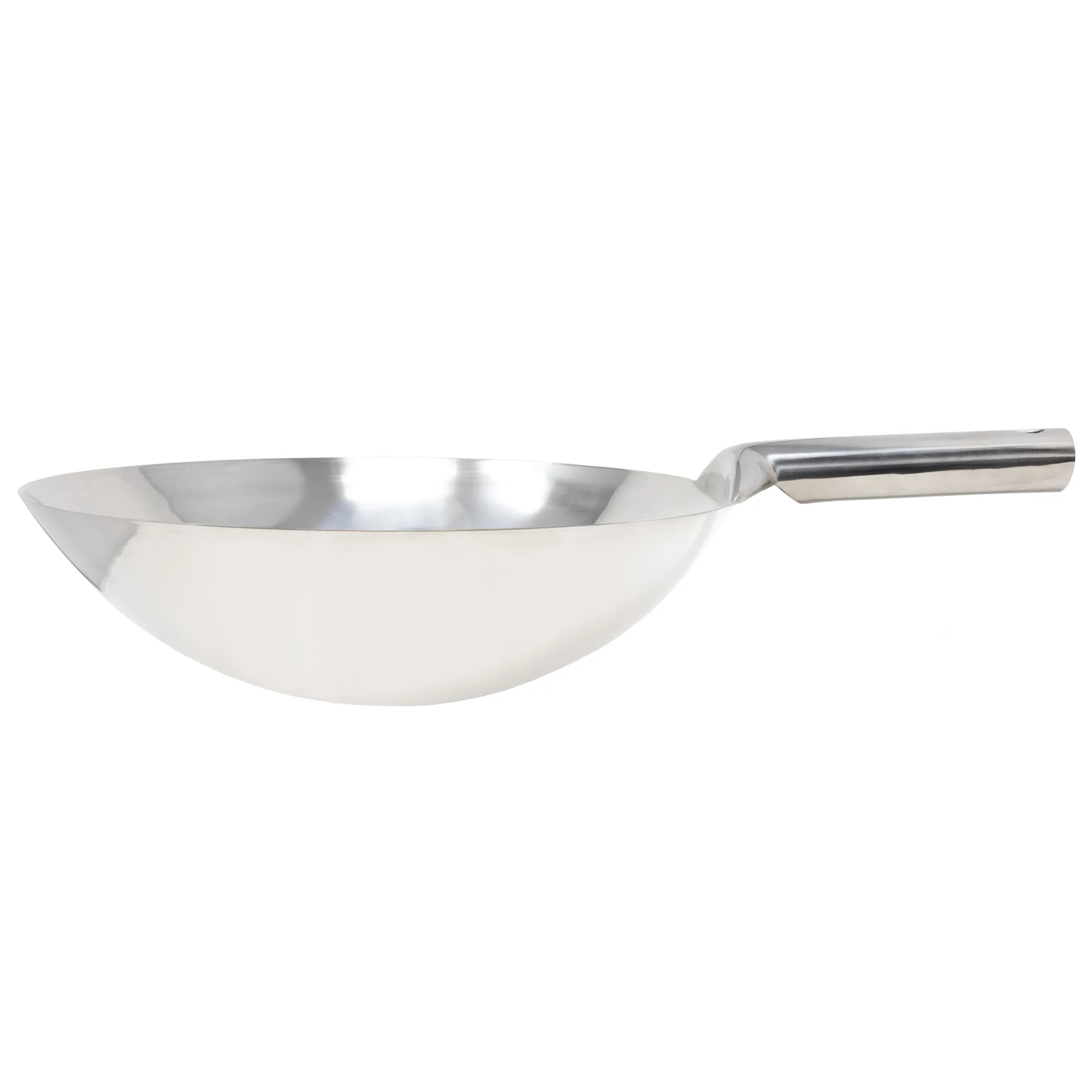 14″ Mandarin Wok Stainless Steel, Welded Joint