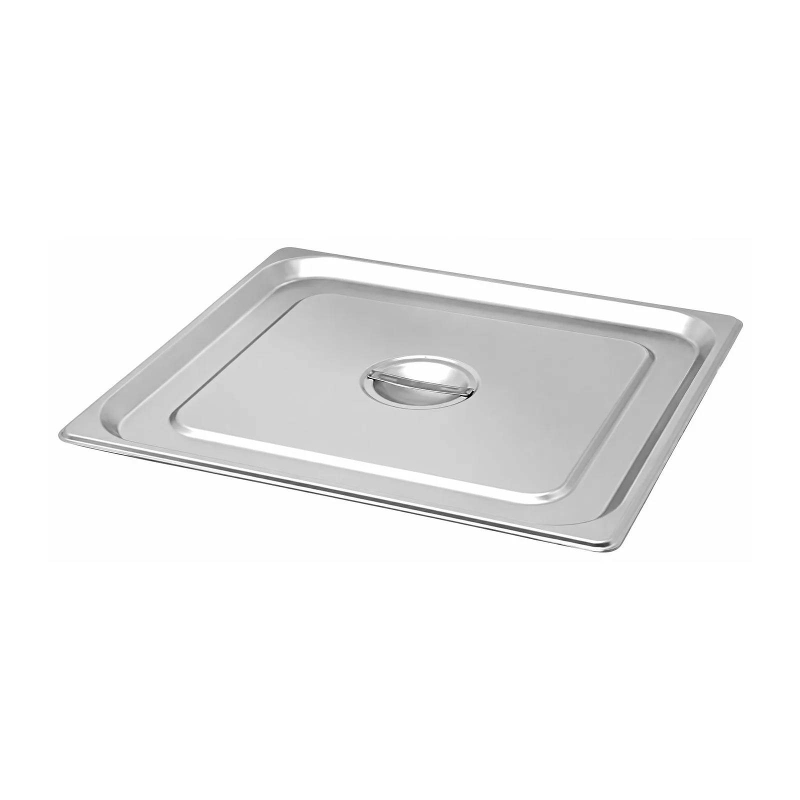 2/3-Size Solid Stainless Steel Steam Table Pan Cover