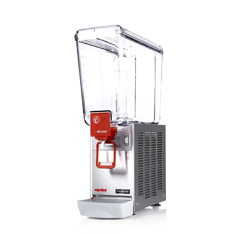 Ugolini Arctic Deluxe 5.25 Gallon (20 Liter) Impeller Mix (Waterfall Effect) Single Bowl Refrigerated Juice Dispenser | Trento