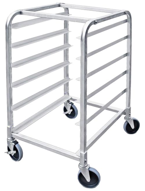 Aluminum Curved Top Bun Pan Rack with 6 Slides and 6″ Spacing