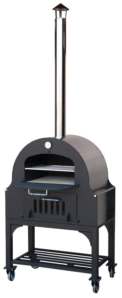 34-inch Outdoor Wood Burning Oven with Stainless Steel Oven Shelf