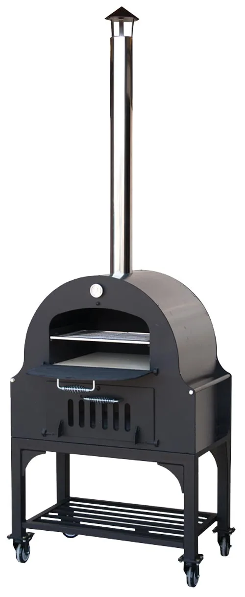 34″ Outdoor Wood Burning Oven with Stainless Steel Oven Shelf