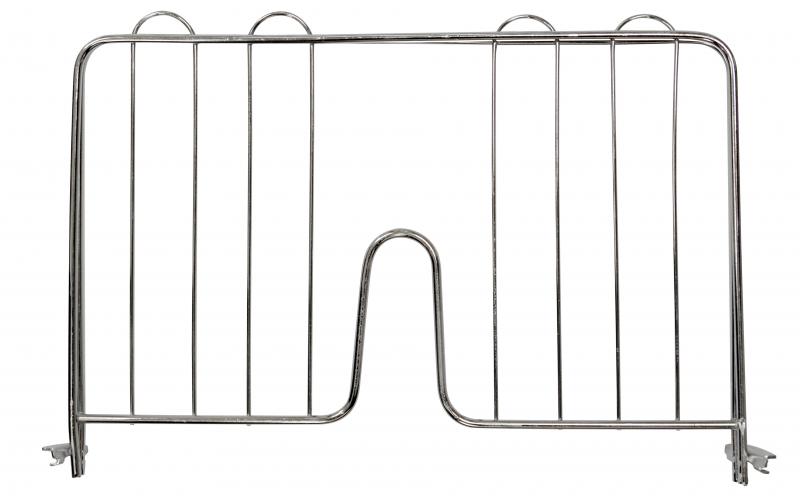 18-inch Pressure Fit Chrome Shelf Divider