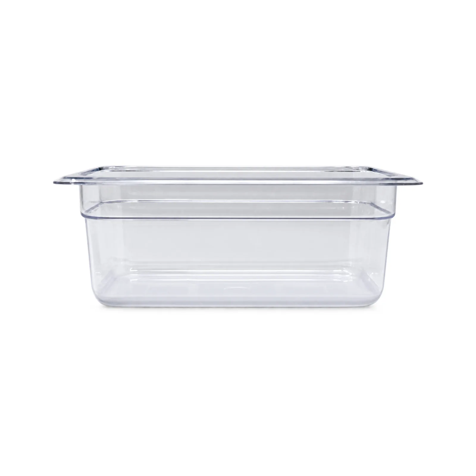 GN 1/4 Fourth-size Polycarbonate Clear Food Pan, 4″ Deep