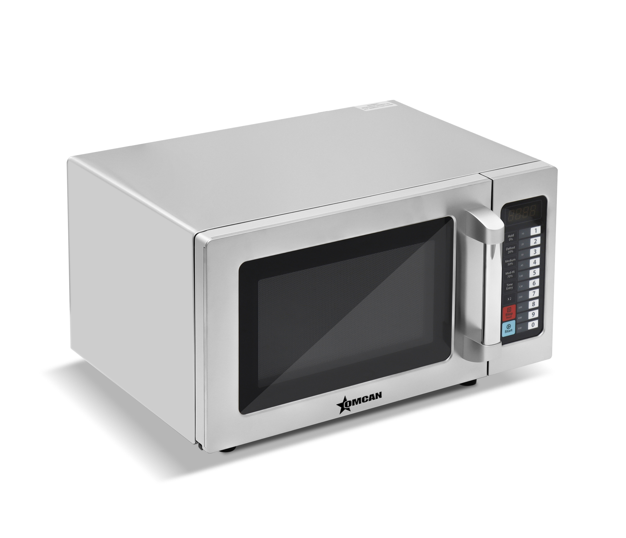 Commercial Microwave with 0.9 cu. ft. Interior and Push Button Controls - 1,550 W, 120 V/60 Hz/1 Ph