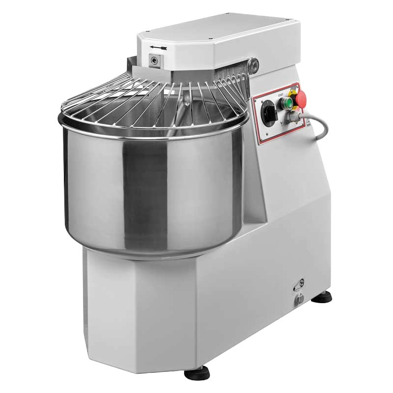 13QT Heavy-duty Spiral Dough Mixer with 40 lb. capacity, 1 speed – 220V, 1.2 HP, 1 Ph