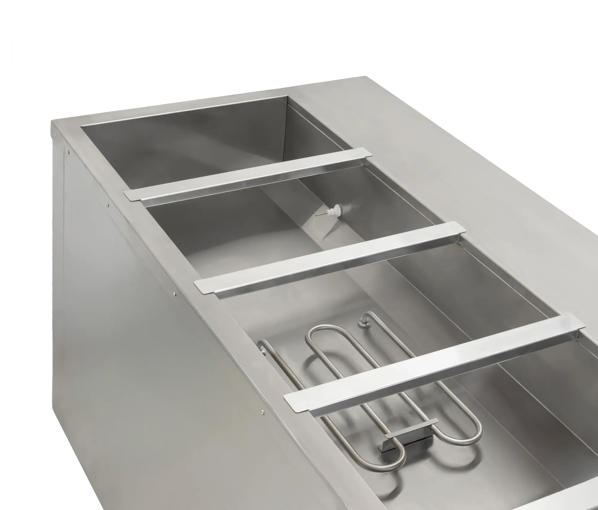 72″ 5 Pan Open Well Electric Steam Table with Undershelf, 4 kW 1 Ph, 240 V