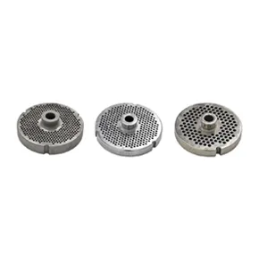 Stainless Steel #52 machine plate with hub 4 mm (5/32″) – three notches / round